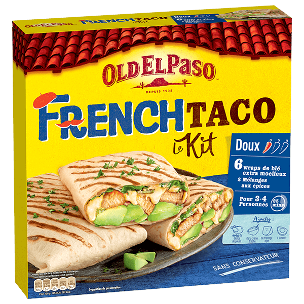 paquet de tacos français doux du old el paso 385g