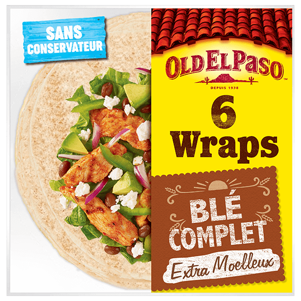 paquet de wraps complets Old El Paso 350g