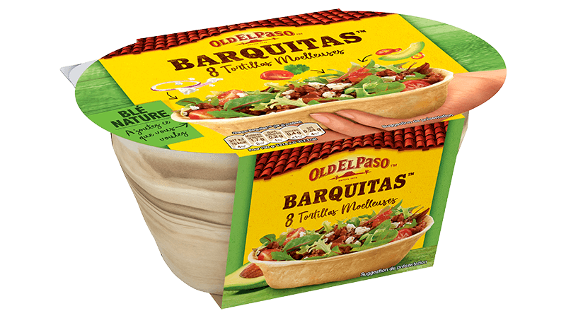 paquet de 8 tortillas Barquitas™ De Blé Nature d'Old El Paso 193g